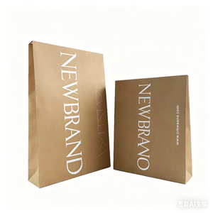Sacs en papier kraft recyclé, sacs d'expédition en papier kraft recyclé après consommation avec votre propre logo pour une marque éco-responsable durable - Product Image 1