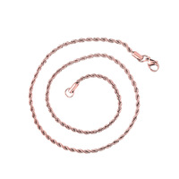 Largeur 2/3/4/5mm Collier chaîne corde or acier inoxydable Chaîne collier acier inoxydable torsadé Argent Or