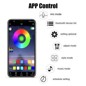 RAYCH नवीनतम 5 में 1 आरजीबी एलईडी वायुमंडल कार आंतरिक परिवेश प्रकाश किट फाइबर ऑप्टिक स्ट्रिप्स प्रकाश एपीपी द्वारा नियंत्रण - Product Image 5