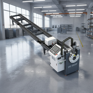 Machine de découpe laser industrielle pour tubes métalliques en fibre, longueur 6000 mm, pour la fabrication de cintres métalliques. - Product Image 1