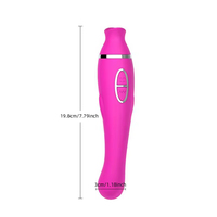 Bestseller 2-in-1 Saug-Vibrations-AV-Stick Massage Klitoris Silikonmaterial USB-Aufladung Erwachsenen-Sexspielzeug für Frauen