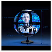 Pantalla LED Esférica Interior P2 / P2.5, Pantalla LED Esférica de 360 Grados para Publicidad en Centros Comerciales, Bola LED Flexible de Alta Frecuencia de Actualización