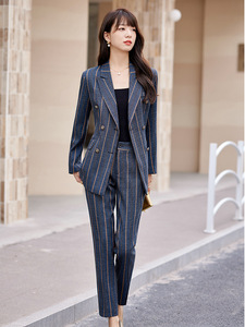High Class Womens Fashion Trousers Blazers High Quality Formal Occasions Long Sleeved Suits Business Suits Two Piece Sets - Product Image 3