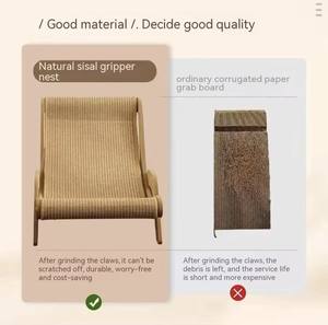 <span class=keywords><strong>Centro</strong></span> de Actividades para Gatos de Diseño Avanzado en Madera con Rascadores de Sisal Natural, Hamaca Transpirable, 4 Niveles, Solución Compacta para Interiores - Product Image 4
