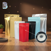 Sachet de café en Mylar Lebei avec fermeture ZipLock, pochette autoportante en plastique, emballage alimentaire résistant à l'humidité