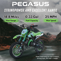 Moto de loisirs Yaztor pour enfants, moto 2 temps 49cc, vente en gros d'usine, pour la conduite décontractée et les loisirs de week-end en extérieur