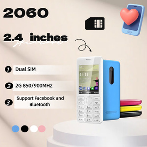 <span class=keywords><strong>Teléfono</strong></span> Celular Básico al por Mayor 2060 Candy Bar, 2G GSM, Doble SIM, Pantalla <span class=keywords><strong>de</strong></span> 2.4 Pulgadas, Radio FM, Batería <span class=keywords><strong>de</strong></span> 1100mAh <span class=keywords><strong>de</strong></span> Larga Duración, Teclado Físico - Product Image 2