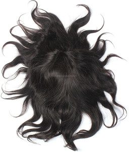 วิกผมแท้แบบเรมี่อินเดีย8นิ้วสีธรรมชาติ PU วิกผมฐานลูกไม้ - Product Image 1