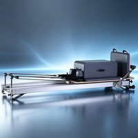Cama de Pilates SVD-R25 de Aluminio con Base Baja, con Caja y Plataforma Suave, Adecuada para Uso en Casa y Gimnasios Pequeños