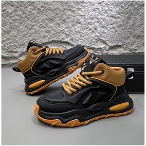 Zapatos Casuales Negros para Hombre de Primavera y Verano, Tendencia de Moda para Exteriores, Zapatos de Suela Gruesa Antideslizantes para Hombre - Product Image 6