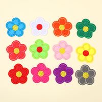 Usine Direct Source Repassage Broderie Tissu Patch DIY Jouet Sac Accessoires En Gros Fleur Puffy Patchs Brodés