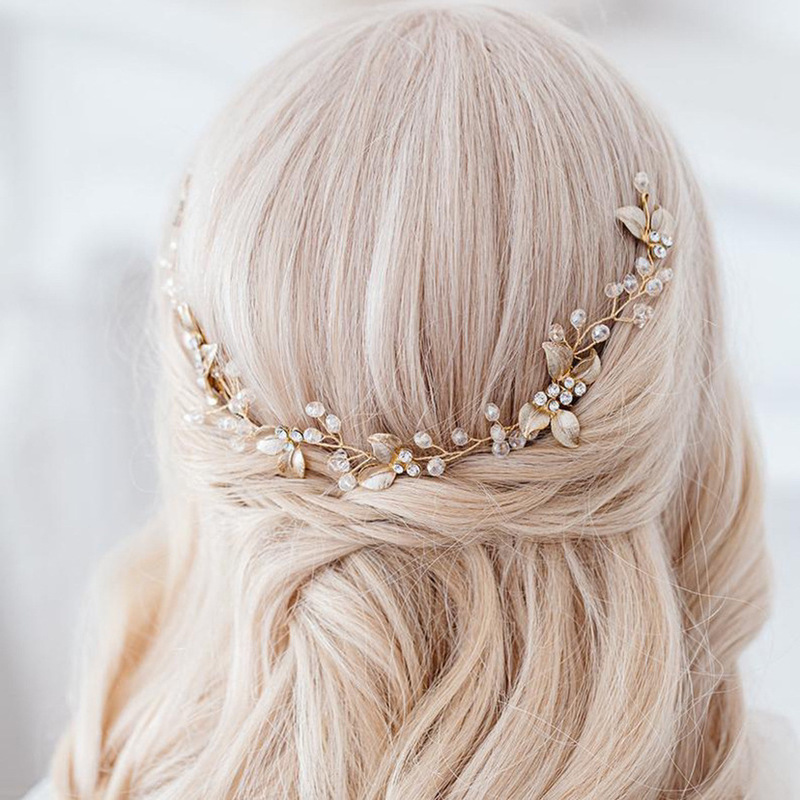 Pure Handmade Headdress Bride Rhinestone Crystal