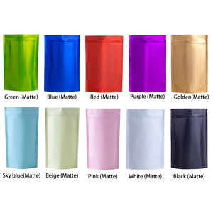 Bolsa de pie de plástico PE de grado alimenticio personalizada, cremallera esmerilada, sellado térmico resellable, embalaje de embalaje troquelado para la industria - Product Image 6