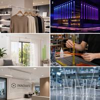 Barre acrylique transparente colorée, qualité optique, PMMA vierge, transmission lumineuse 92%, polissage diamant, découpe sur mesure, Uplastech LED