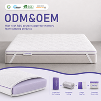 Surmatelas en mousse à mémoire de forme avec gel rafraîchissant, taille personnalisée, housse amovible, pour importateurs de literie, marques de matelas et acheteurs de marques