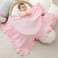 Couverture pour bébé en coton biologique 100% de luxe, 100TC, antibactérienne, pointelle, rose, nouveau-né, fille, emmaillotage, chaude, respirante