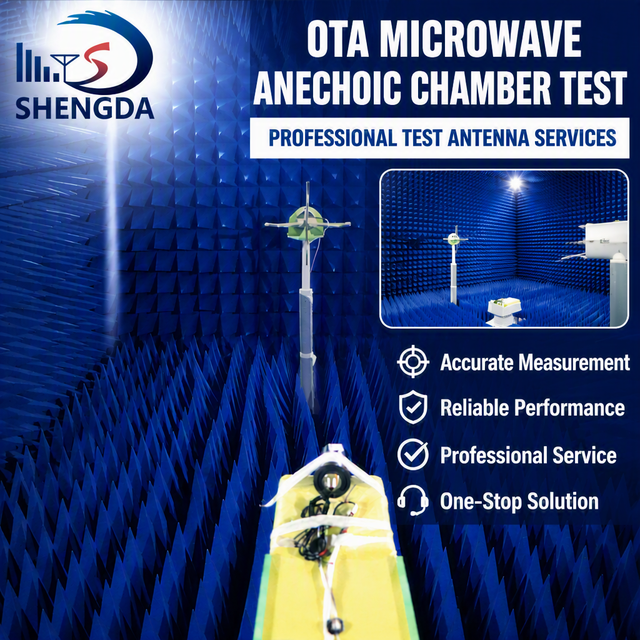 Microwave Anechoic Chamber Test Antenna Testing Service In-House VSWR Radiation Pattern Measurement for Antenna R&D