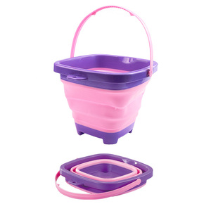 Seau de plage pliable 2L pour enfants, jouet d'été en plastique pas cher pour l'eau et le sable, idéal pour le jardin et les jeux en extérieur - Product Image 6
