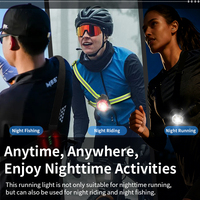 Gilet de sécurité réfléchissant à haute visibilité pour la course à pied, équipement pour la marche nocturne, faisceau réglable, rechargeable, lampe de poitrine pour les sports de plein air