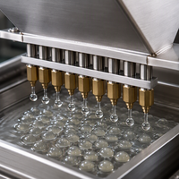 Chaîne de production industrielle de perles éclatantes, équipement de machine pour garnitures de bubble tea, dépose servo, nettoyage CIP
