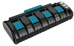 Cargador de 4 Puertos DC18SF para Batería de Iones de Litio Makita de 14.4V-18V, Reemplazo para DC18SF DC18RC DC18RD <span class=keywords><strong>DC18RA</strong></span> - Product Image 4