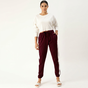 New Trending Style High Quality Active <b>Women's</b> Autumn Sweat <b>Pants</b> 2 in 1 Solid Drawstring Custom Jogging <b>Trouser</b> - Product Image 1