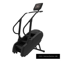 Máquina de Escaleras Eléctrica Comercial para Gimnasio, Simulador de Escalada Inteligente, Máquina de Cardio para Entrenamiento de Piernas en Interiores, para Isquiotibiales, Metálica, No Plegable, 205 kg