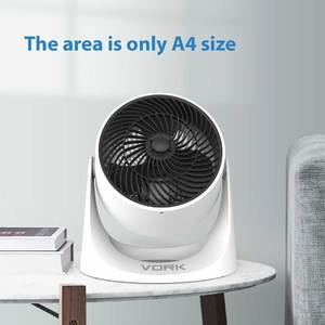 Ventilador de Mesa de 7 Pulgadas para el Hogar, Circulador de Aire con Cabezal Inclinable de 90 Grados y 3 Velocidades - Product Image 5