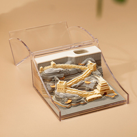Coffret Cadeau d'Affaires Personnalisable 2026 – Bloc-notes 3D sur le thème des Fortifications Militaires Anciennes, Feuilles Mobiles, Logo Personnalisé