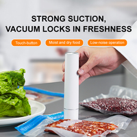 Scelleuse sous vide et gonfleur d'air portatif rechargeable 2-en-1 - Scelleuse alimentaire électrique 65 kPa QH-H20 avec boîte cadeau pour la cuisine