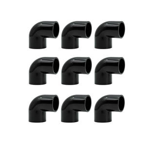 Connecteurs coudés en PVC personnalisés de 20 mm, 6 pièces - Raccords de tuyauterie d'eau noirs à 90 degrés - Product Image 2