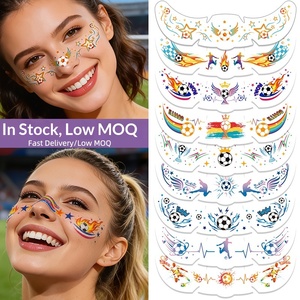 Pegatinas de <span class=keywords><strong>Tatuajes</strong></span> <span class=keywords><strong>Temporales</strong></span> Personalizables, Resistentes al Agua, Tatuaje de Pecas Faciales <span class=keywords><strong>para</strong></span> Fanáticos de Partidos de Fútbol - Product Image 3