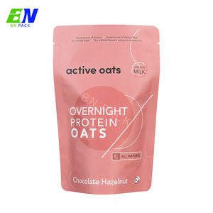 MOQ 500 pièces, sacs en plastique de qualité alimentaire CPP, noir mat, sacs en mylar, feuille d'aluminium, pochette debout avec fermeture éclair, fenêtre transparente, salade, collation, nourriture - Product Image 3