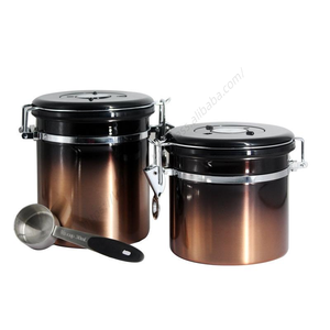 Conteneurs de stockage alimentaire en acier inoxydable 304 DD1280 en gros avec joint d'étanchéité anti-poussière pour café en grains et poudre - Product Image 5