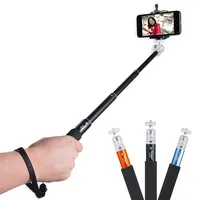 Wholesale like mirror mini selfie stick handheld monopod for Iphone &  Android Cellphone