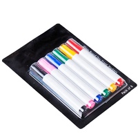 Marqueurs effaçables à sec à pointe fine pour tableaux blancs et miroirs en verre Encre non toxique Effacement facile pour une utilisation au bureau et en classe