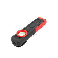 Lampe de travail LED portable, lampe de poche magnétique Pivot COB avec base magnétique pivotante à 180 degrés et crochet de suspension à 360 degrés