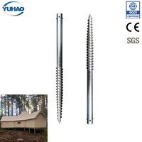 Pieux hélicoïdaux galvanisés à chaud YH 1500mm en acier Q235B EN1090 EXC2, durée de vie de plus de 15 ans, revêtement en zinc de plus de 85m pour