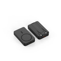 Batterie externe portable MKTEL W10f à charge rapide magnétique sans fil 15W 22.5W, haute capacité USB-C 10000mAh 37Wh, avec câble de charge rapide