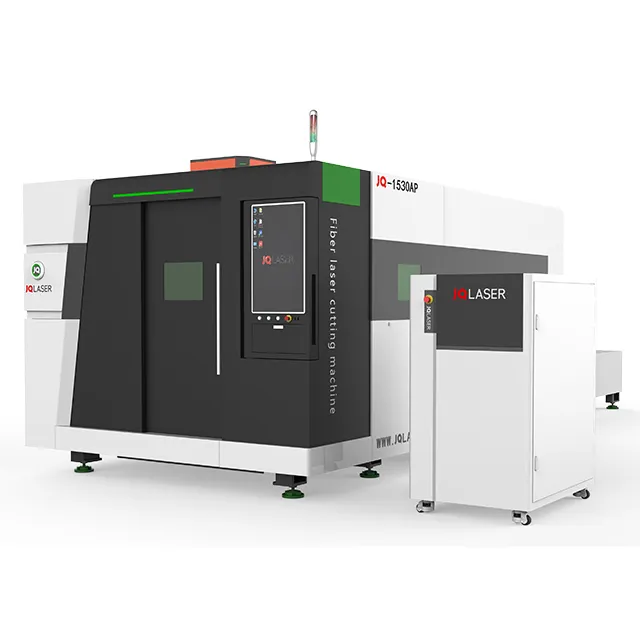 JQ mesin pemotong laser, mesin pemotong serat laser lembaran logam 3kw 3000w 1530 cnc yang banyak digunakan