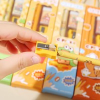 Coffret de papeterie pour enfants, fournitures scolaires, ensemble cinq pièces (crayon, règle), cadeaux de la fête des enfants, vente en gros