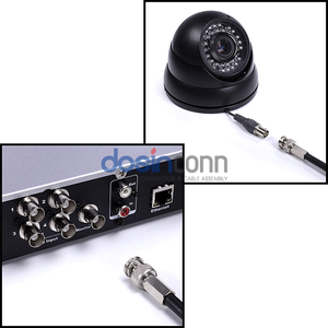 موصل BNC رمز HSN في الهند 75 أوم RG6 RG59 لكاميرات المراقبة الأمنية - Product Image 3