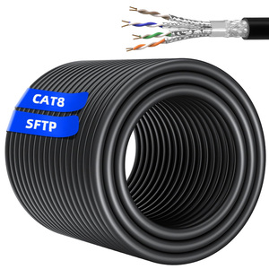 สายเคเบิลอีเธอร์เน็ต Cat8 SFTP ความยาว 305 เมตร (1000 ฟุต) ทองแดงแท้ 40Gbps 2000MHz สายแลนสำหรับเครือข่าย ได้รับมาตรฐาน CE RoHS เหมาะสำหรับศูนย์ข้อมูลและห้องเซิร์ฟเวอร์ - Product Image 3