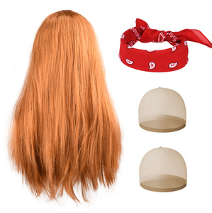 Coiffe de performance unisexe marron, style Hippie Rock, rétro années 80, Hip-hop Punk, pour Halloween, transfrontalière, Echo Halloween - Product Image 2