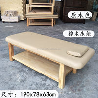 Meubles de salon de beauté modernes, table de massage en bois pour spa facial, lit de massage pour hôtel et usage extérieur