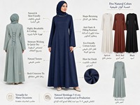 Nouvelle Robe Modeste en Lin Mélangé 2026 à Col Rond et Manches Longues, Vêtement Islamique Ajustable avec Lacets au Dos pour la Prière Quotidienne