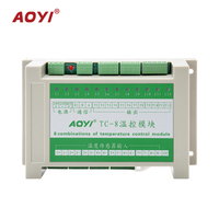 AOYI TC-8 TC-4 Modul Pengontrol Suhu Otomatis Aluminium Berkualitas Tinggi dengan Input Termokopel AC 24V