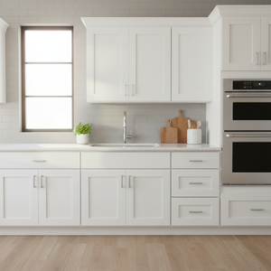 Mobile da Cucina Bianco Stile Shaker Sunique Sydney, Anta Moderna in MDF, Larghezza 33 Pollici - Product Image 3