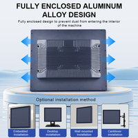 Panel PC Industrial de Marco Abierto de 15.6 Pulgadas, Precio de Fábrica, Sin Ventilador, Pantalla Táctil Capacitiva, Android, Resistente al Agua, Todo en Uno