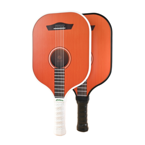 Raquette de pickleball au design <span class=keywords><strong>rétro</strong></span> de guitare, noyau en nid d'abeille, poignée confortable pour l'entraînement et le divertissement en extérieur - Product Image 1